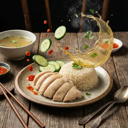 Stunning Hainanese Chicken Rice Photography