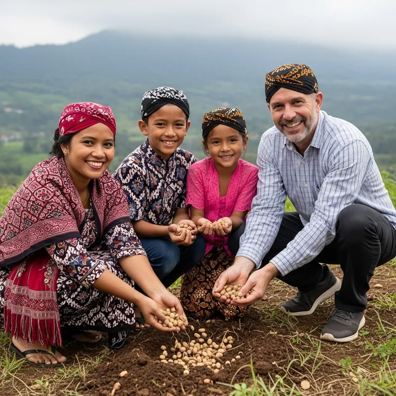 Traditional Family Harvesting Peanuts in Tuban, East Java | Multicultural Scene Traditional Family Harvesting Peanuts in Tuban, East Java | Multicultural Scene