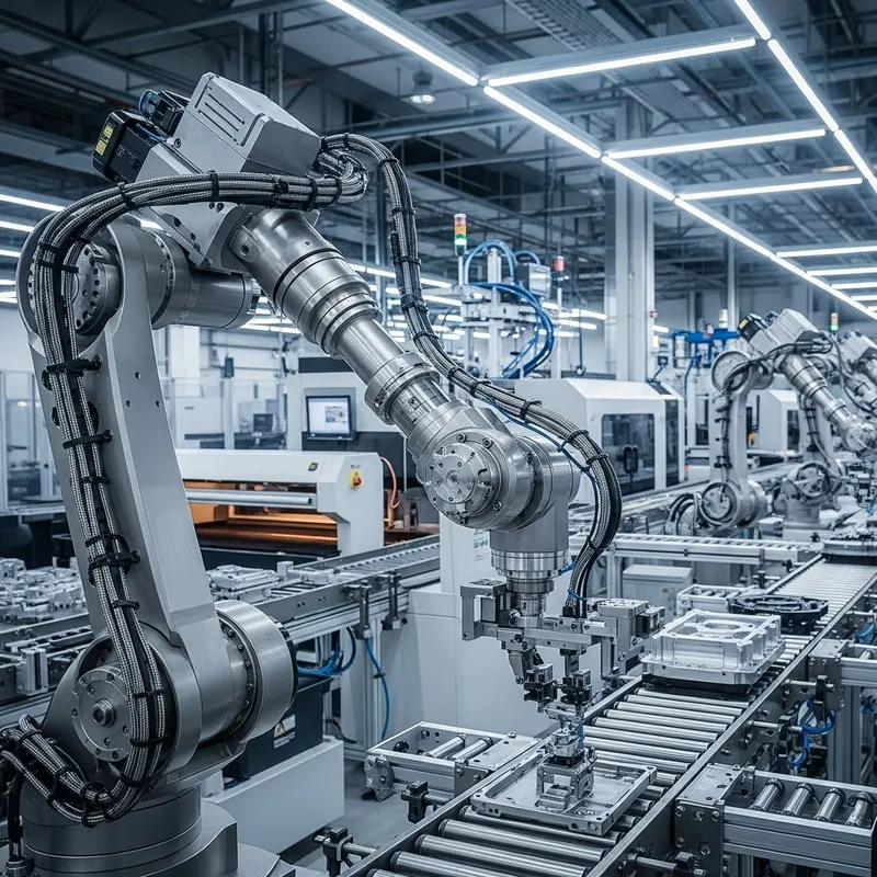 Advanced Robotic Arm in Industrial Settings