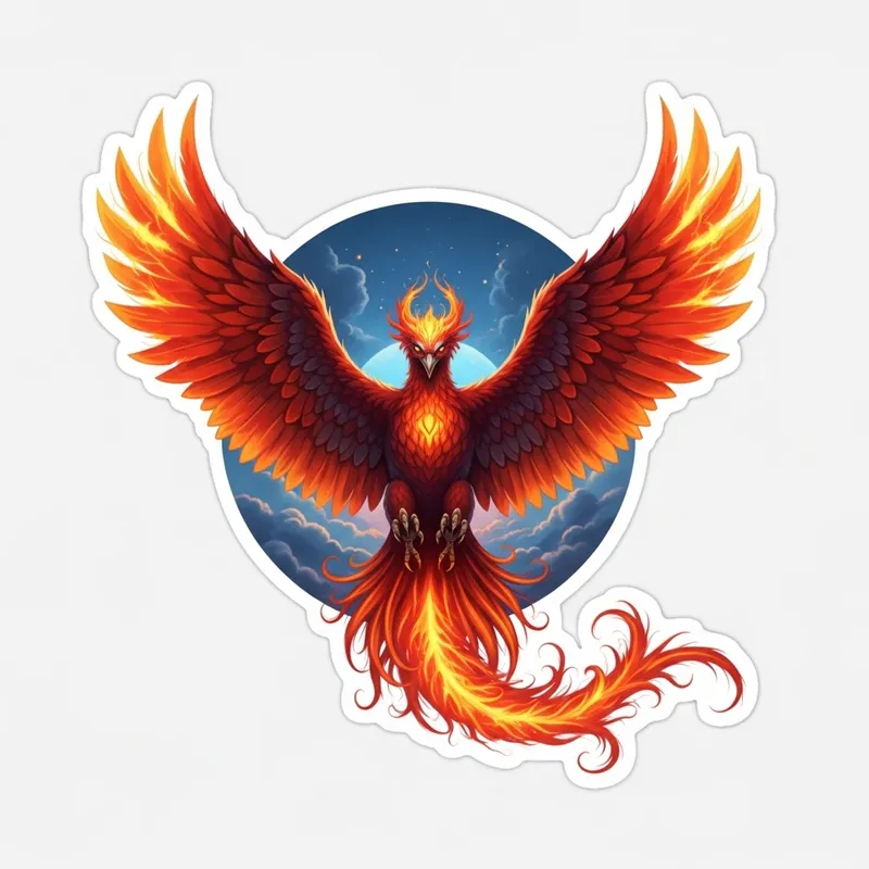 Fenix Sticker - Inspiring Mythical Creature Design