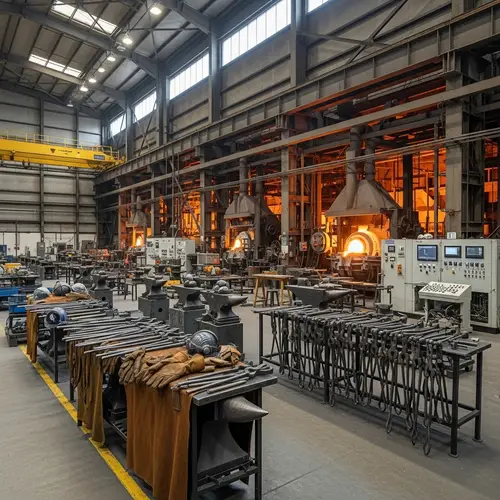 Industrial Foundry Hangar: Steel & Heat