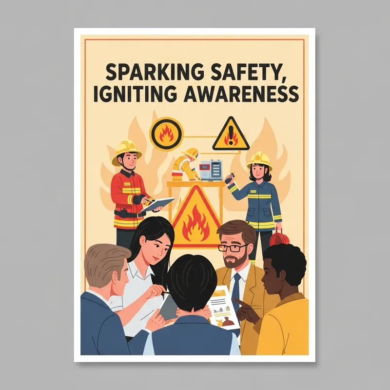 Sparking Safety: Fire Prevention & Awareness Poster | Fire Prevention Measures