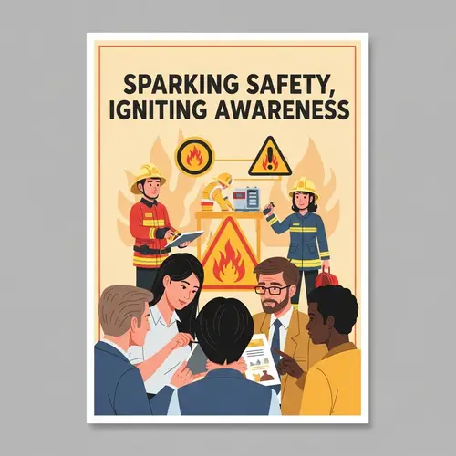 Sparking Safety: Fire Prevention & Awareness Poster