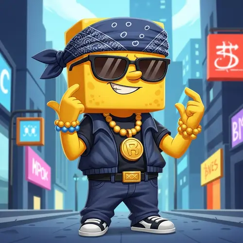 Animated Gangster Character in Hip Hop Style | SpongeBob