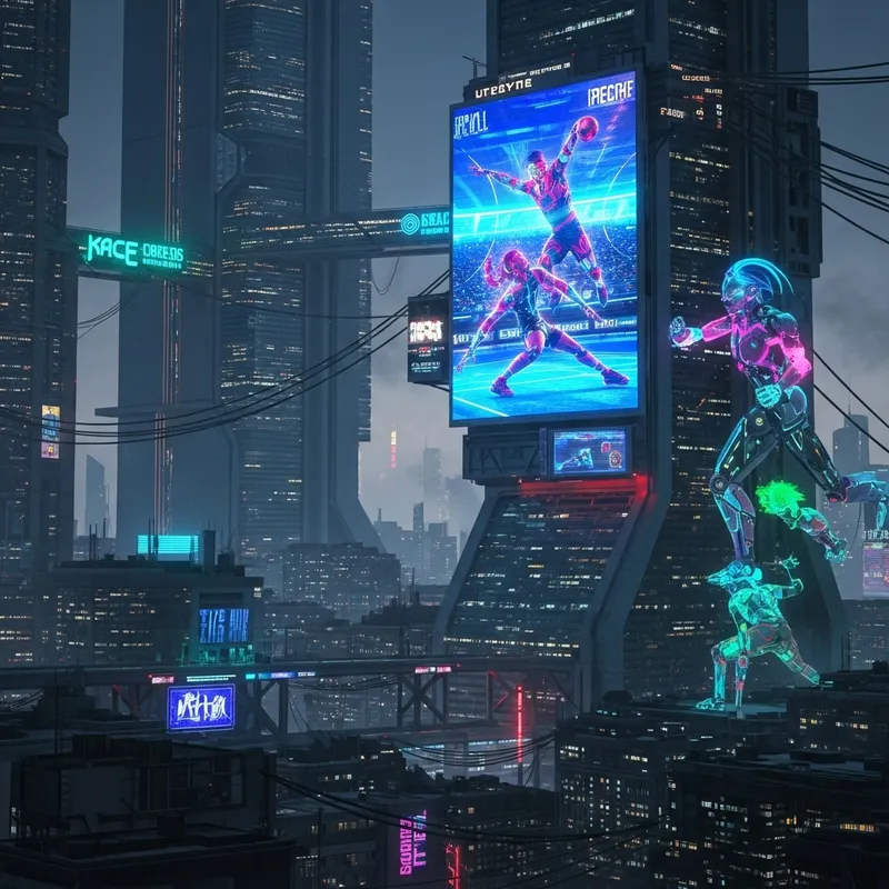 Siamsport: A Futuristic Cyberpunk Sports Spectacle