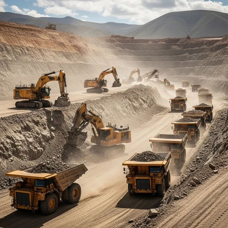 Modern Mining Machinery in Action in Peru - Stunning Photography Modern Mining Machinery in Action in Peru - Stunning Photography