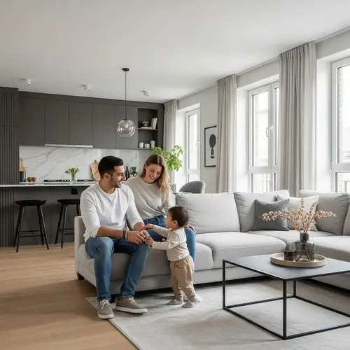 Luxury Family Home in Scandinavian Design | Happy Family of Three