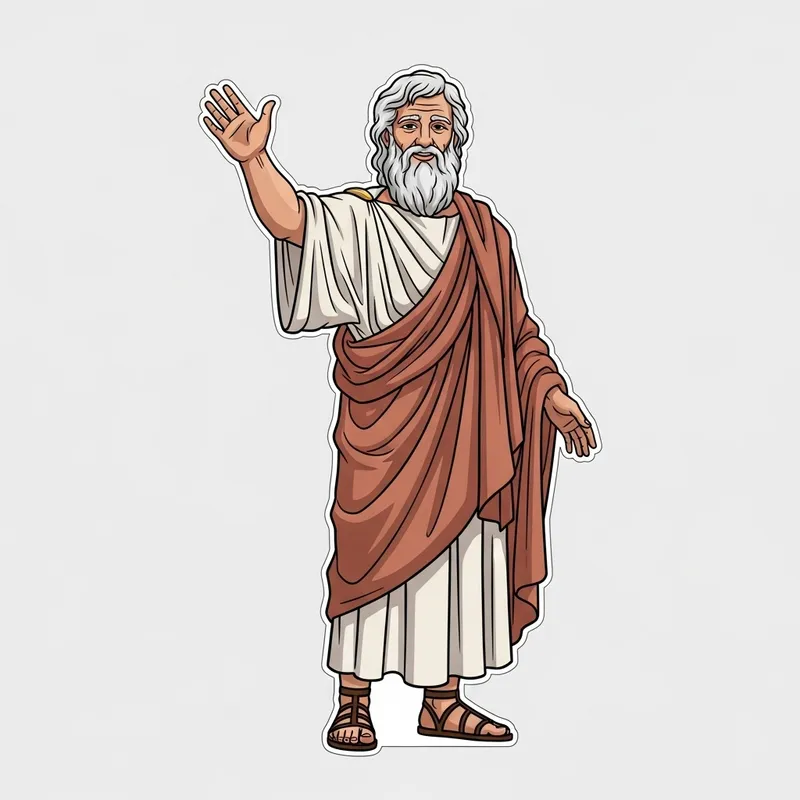 Pythagoras Standee Illustration