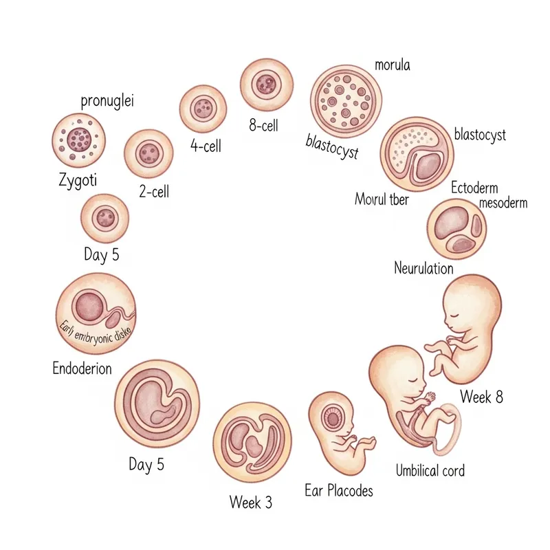 Embryo Quality in Watercolor Illustration