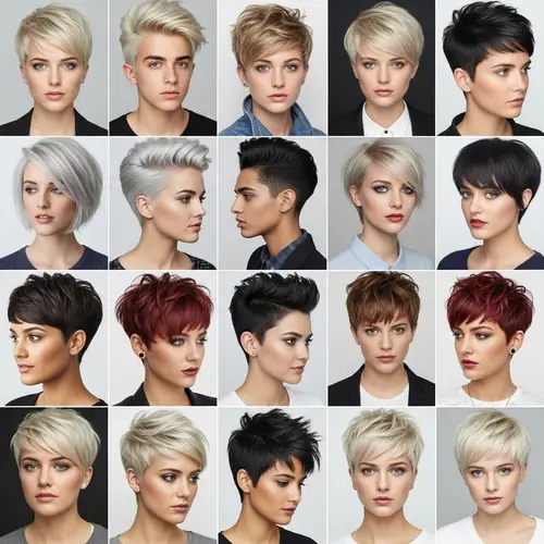 Diverse Tomboy Haircuts: Pixie Cuts, Bobs & Undercuts