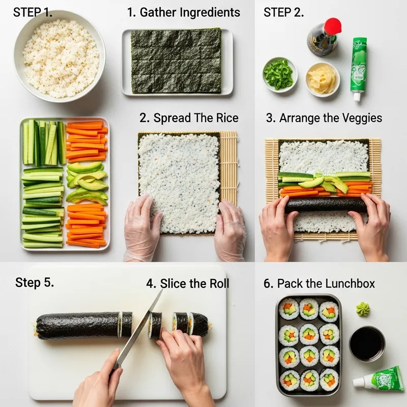 Easy Veggie Sushi Roll Recipe: Step-by-Step Instructions