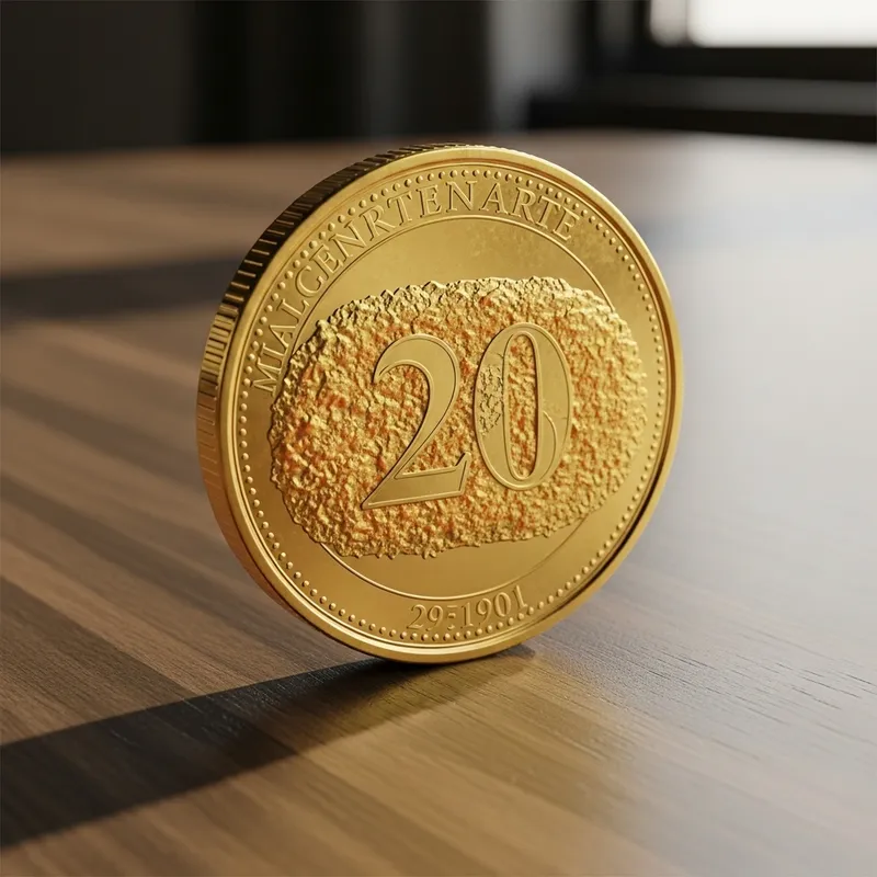 Golden Croquette Coin: Exquisite Engravings & Realistic Finish Golden Croquette Coin: Exquisite Engravings & Realistic Finish
