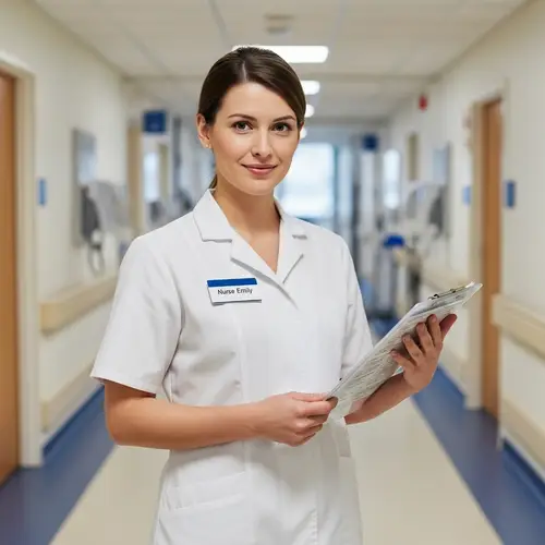 Dedicated Nurse in Clean Medical Environment