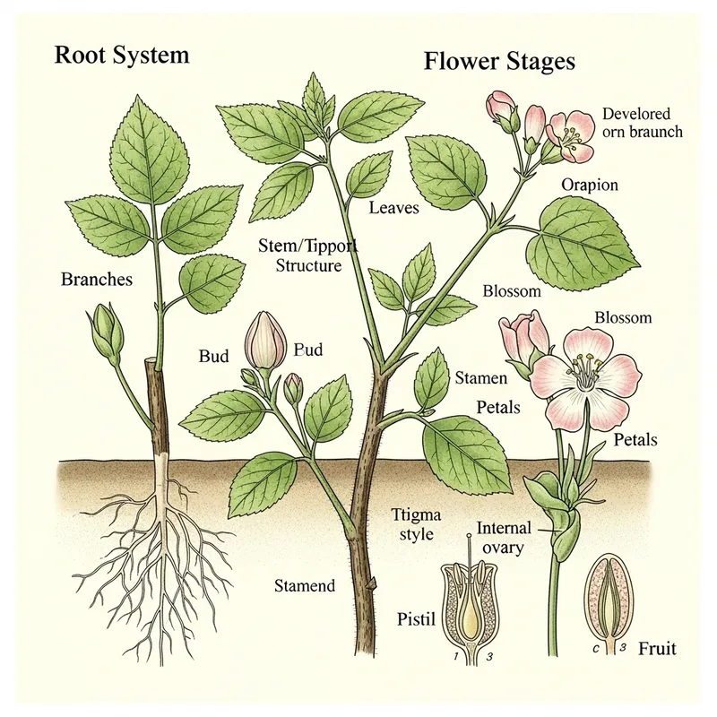 Plant Structure Parts | Detailed Botanical Anatomy