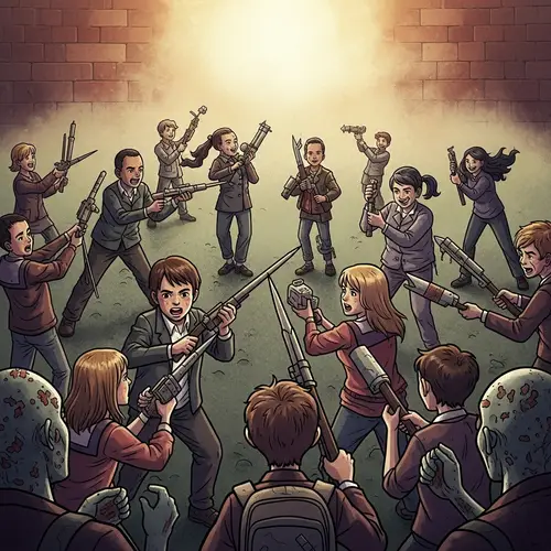Middle School Students' Epic Battle with Zombies