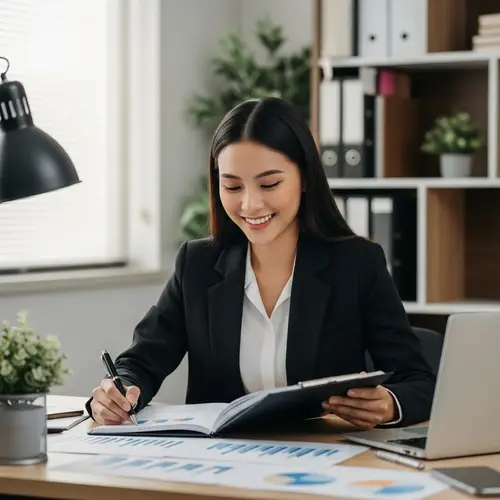 Professional Marketing Manager Crafting Campaign