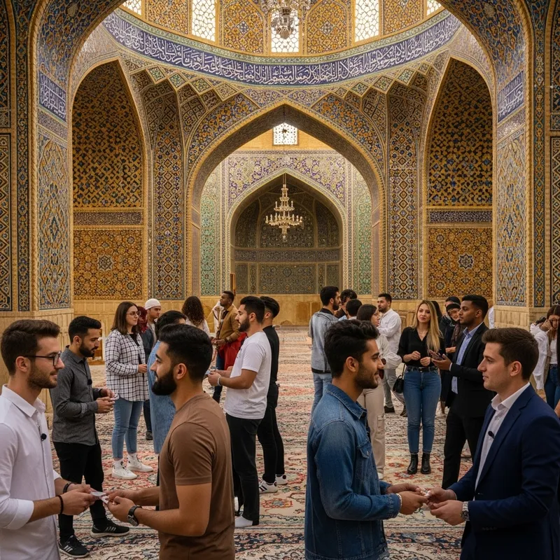 Diverse Connections: Vibrant Matchmaking at Nasir al-Mulk Mosque