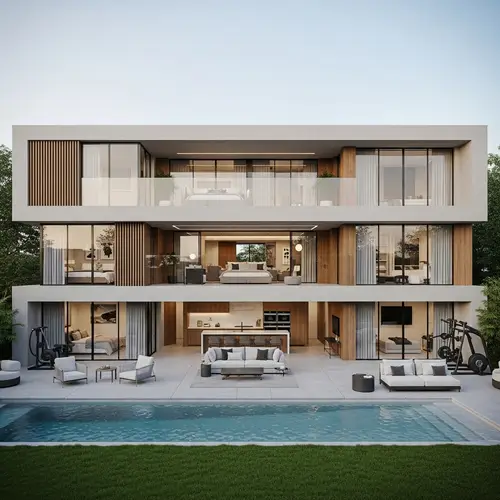 Luxury Modern House with 5 Bedrooms & 7 Bathrooms