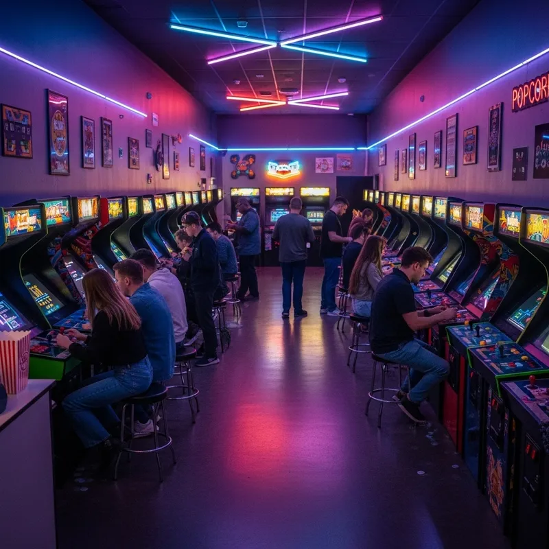 Retro Video Game Arcades | Neon Lights & Vintage Style Retro Video Game Arcades | Neon Lights & Vintage Style