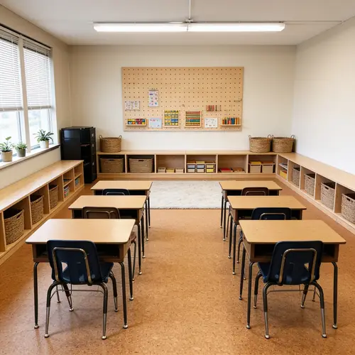 Montessori Classroom Redesign: Warm & Inviting Space