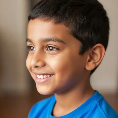 Smiling South Asian Boy - Profile Picture