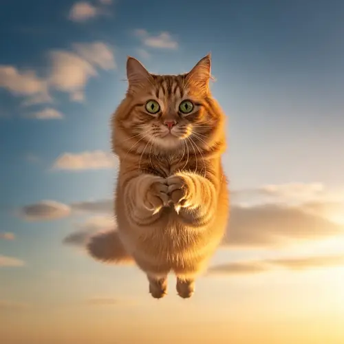 Flying Cat - Unique Pet for Adoption