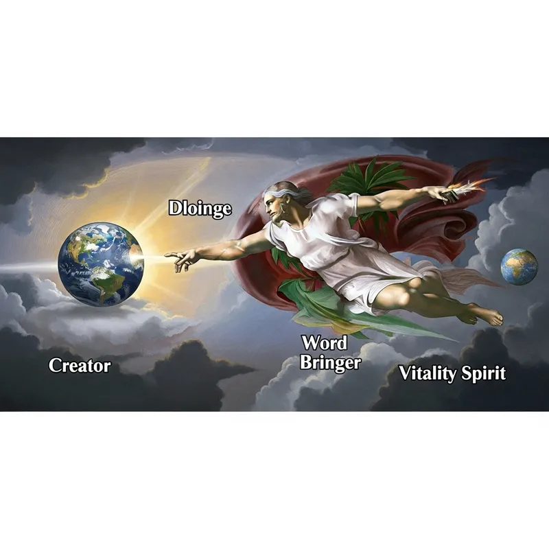 Divine Creation of Universe by Trinity: Father, Word, Spirit Divine Creation of Universe by Trinity: Father, Word, Spirit