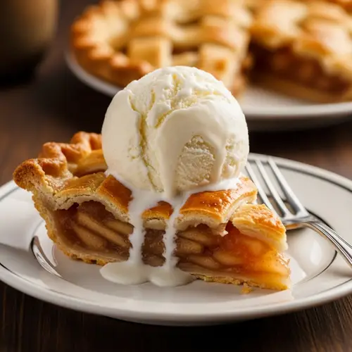 Homemade Apple Pie with Vanilla Ice Cream | $1 Dollar Dessert