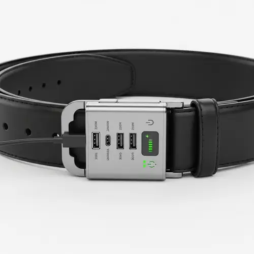 Innovative Rechargeable Belt with Detachable Power Module