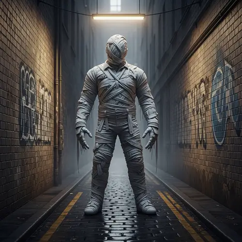 White Garments Creature - Mysterious and Intriguing