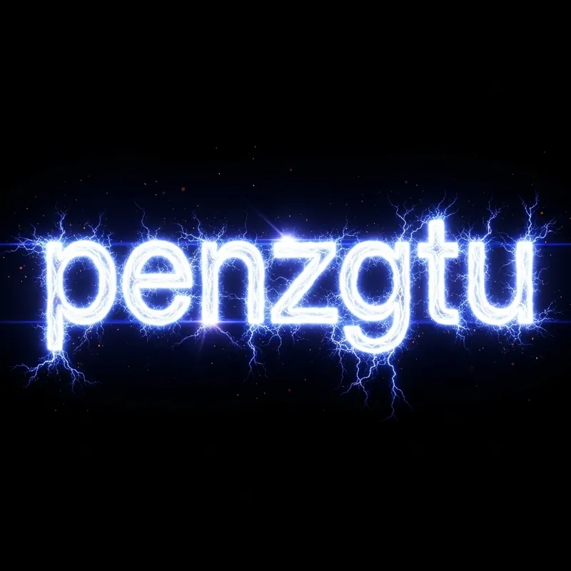 High Voltage 'Penzgtu' Typography Design