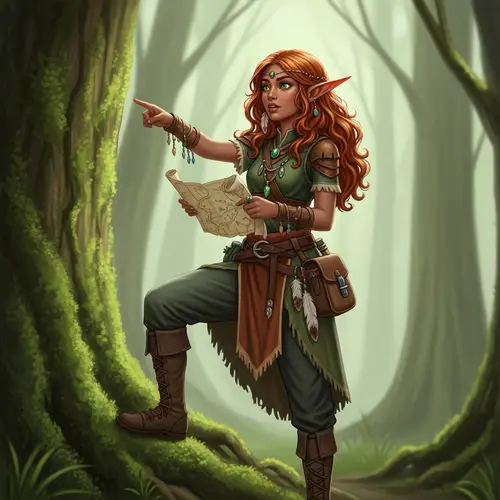 South Asian Female Woodland Elf | Nature Explorer