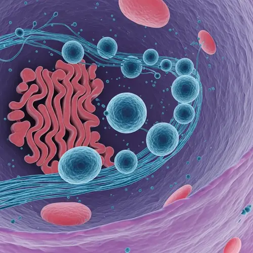 Cute Cell Structure: Golgi Vesicles in Action