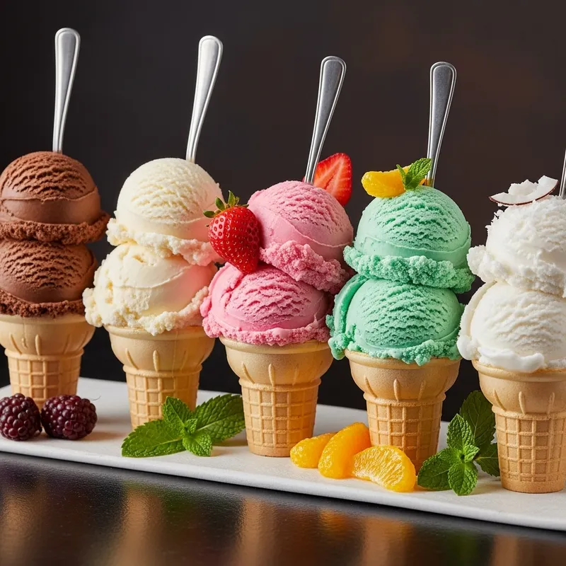 Global Flavors: Unique Ice Cream Cone Creations