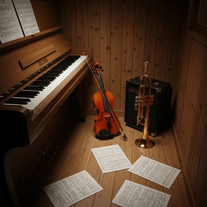 Soothing Music - Piano, Violin & Trumpet in Serene Setting