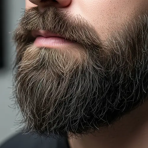 Realistic Beard Art: Detailed Depiction