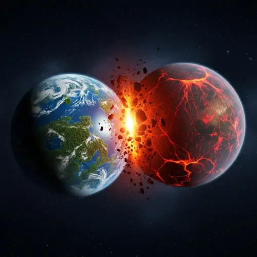 Cosmic Collision: Alien Planets Merge in Spectacular Show