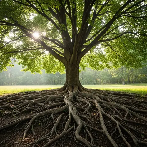 Roots of Strength: Symbol of Stability and Resilience