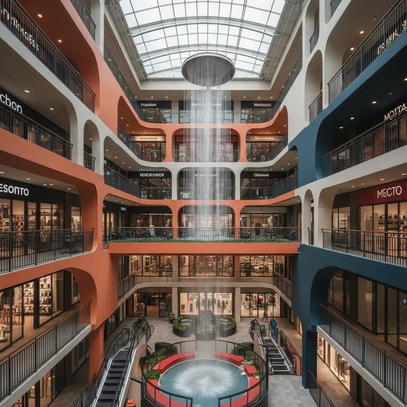 Innovative Architectural Design of a Socio-Commercial Hub with Rhizomatic Patterns