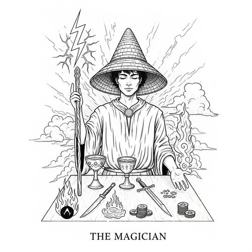 The Magician Tarot Card - Esoteric Art