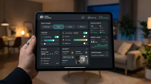 Smart Home IoT Dashboard Design - Modern UX