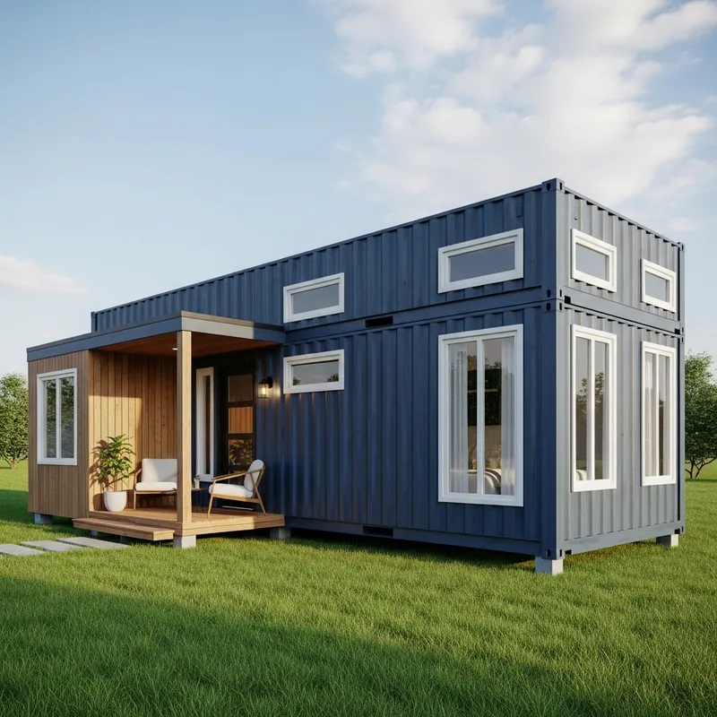 Stunning Container House Design in Serene Green Setting