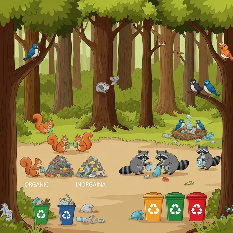 Green Forest Wildlife Recycling Efforts