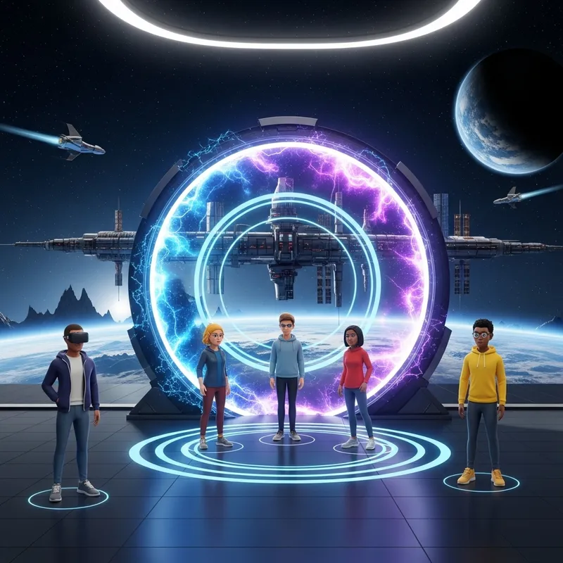 Step into the Futuristic Space Portal: Virtual Reality Store Experience