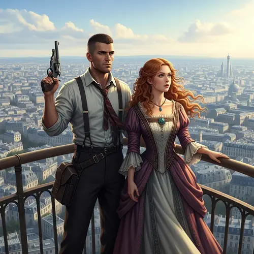 Mystery-Filled Science Fiction Game Characters in Paris