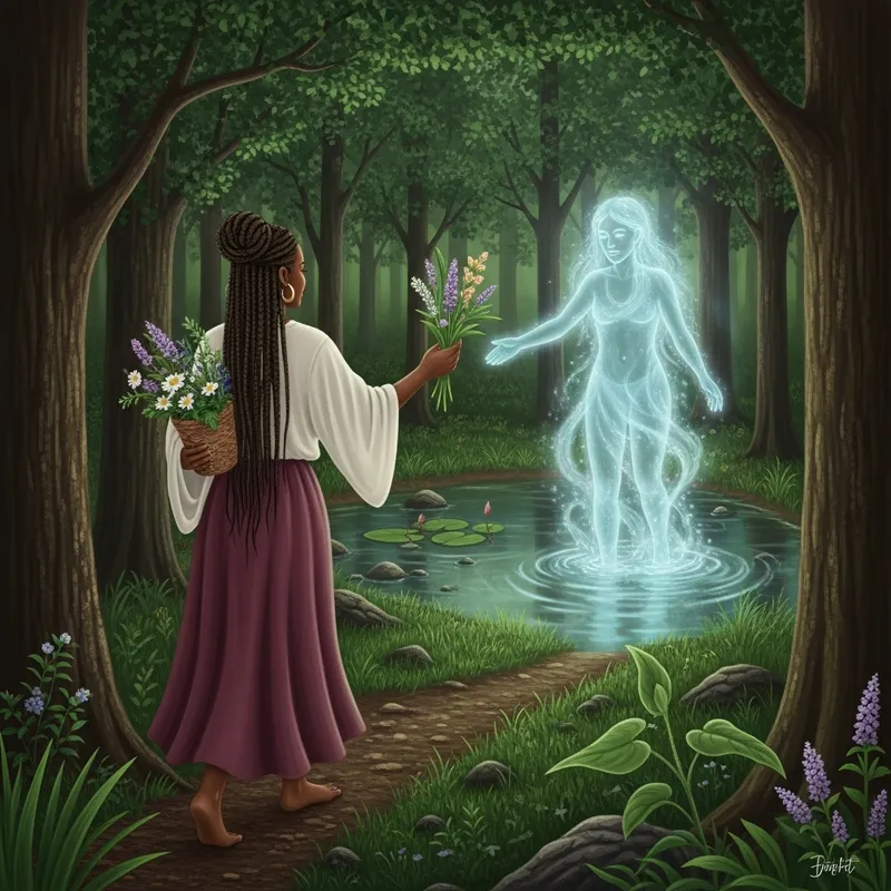 Encounter with Water Spirit: African American Woman and Sacred Plants