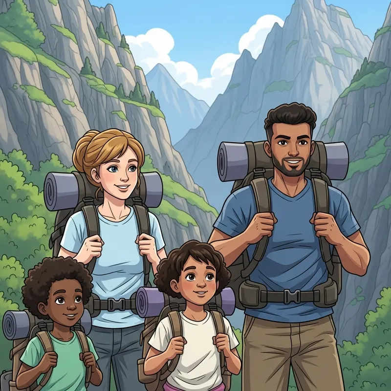 Family Hiking Trip: Adventure Through Majestic Mountains Family Hiking Trip: Adventure Through Majestic Mountains
