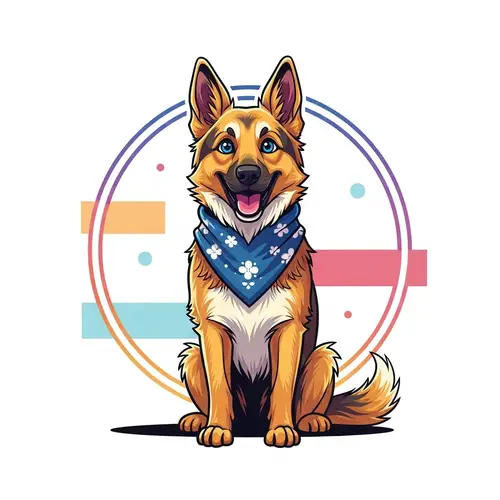 Cartoon Swedish Shepherd Dog | Instagram Logo Design
