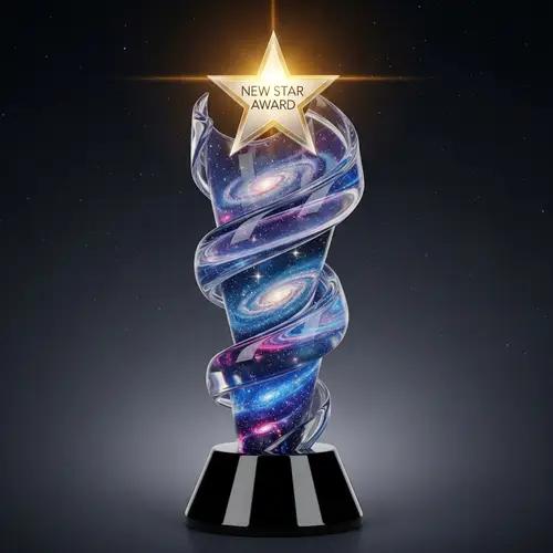 Unique New Star Award Trophy Design