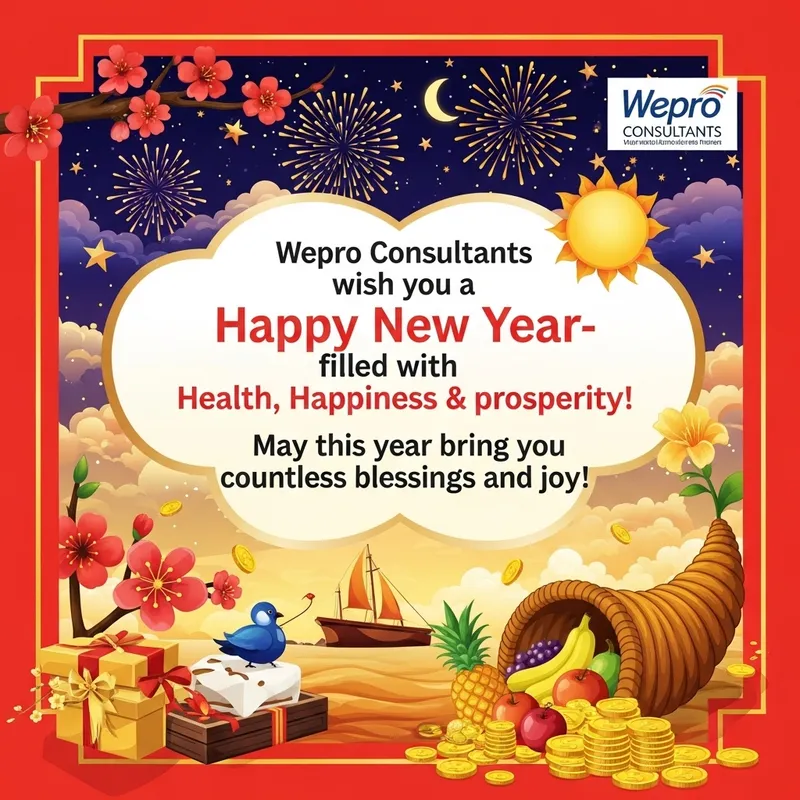 Wepro Consultants New Year Blessings for Health and Happiness